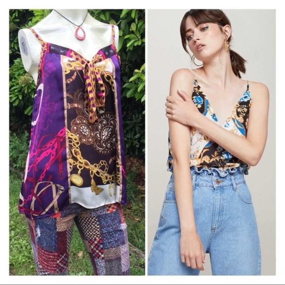 Express Chain Print Camisole Tank Top